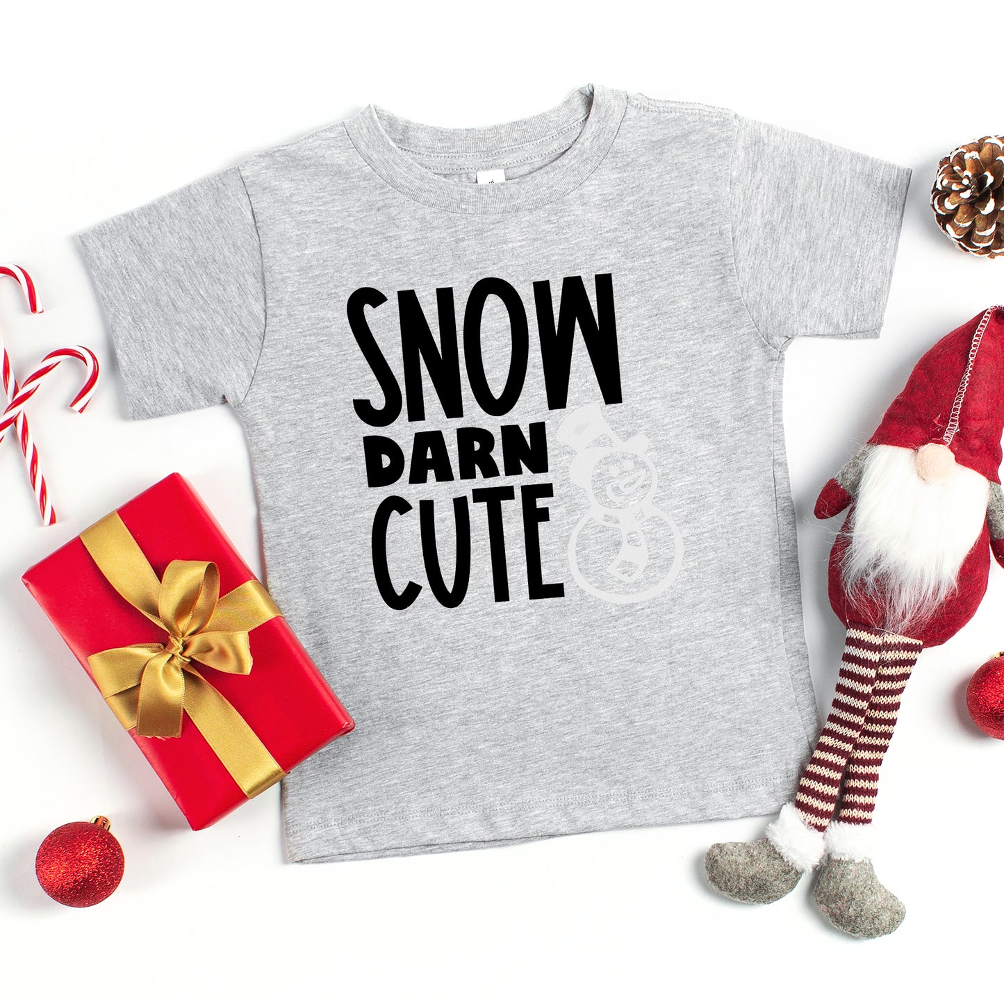 Snow Darn Cute Glitter | Youth Graphic Short Sleeve Tee