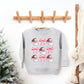 Coquette Santa Chart | Youth Ultra-Soft Graphic Sweatshirt