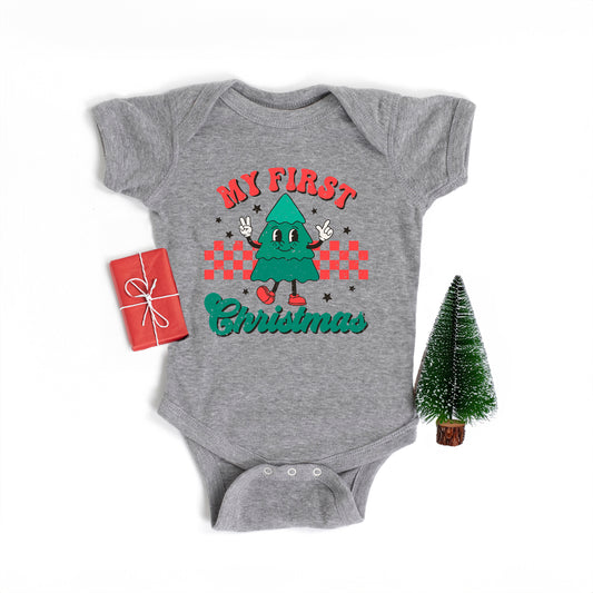 My First Christmas Tree | Baby Graphic Short Sleeve Onesie