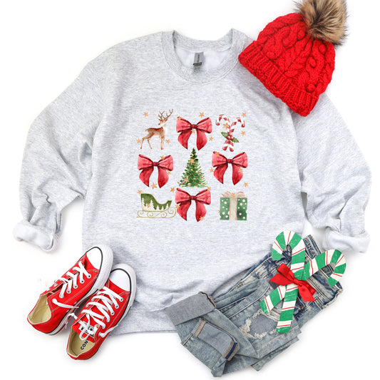 Coquette Christmas Collage | Youth Graphic Sweatshirt