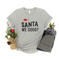 Santa We Good Glitter | Youth Graphic Short Sleeve Tee