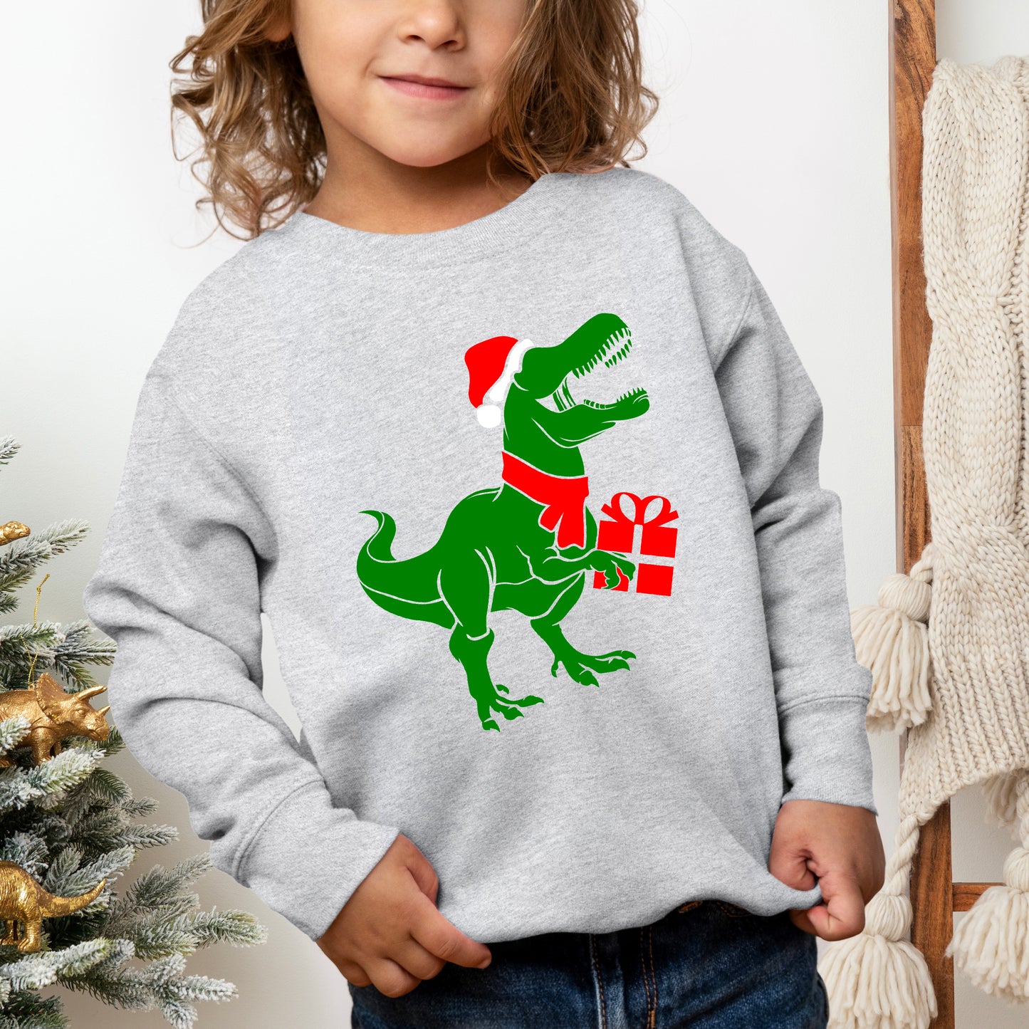 Dino Present | Toddler Graphic Sweatshirt