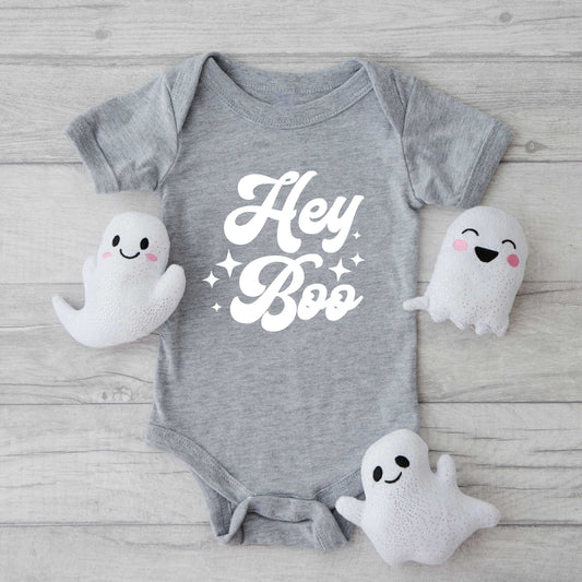 Hey Boo Stars | Baby Graphic Short Sleeve Onesie