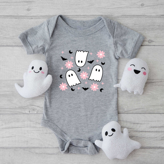 Ghost Flowers | Baby Graphic Short Sleeve Onesie