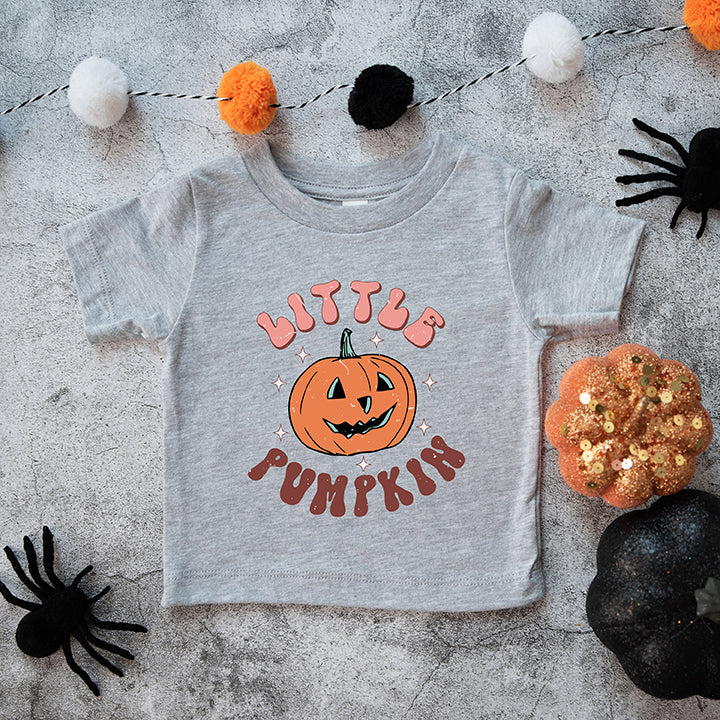 Little Pumpkin Retro | Toddler Graphic Short Sleeve Tee