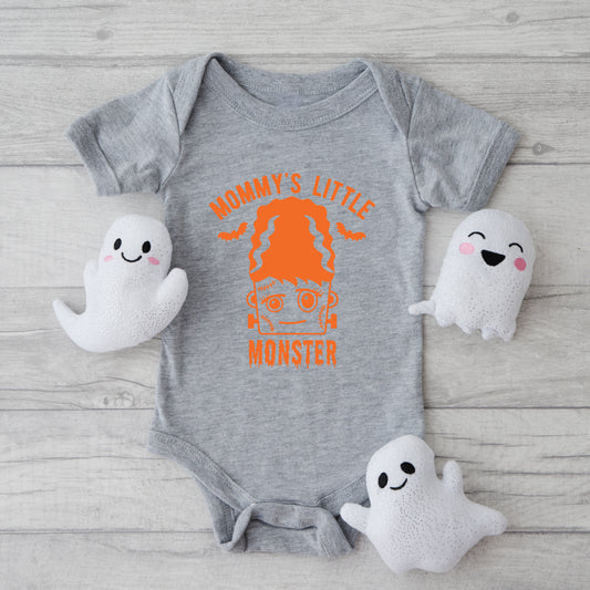 Mommy's Little Monster Girl | Baby Graphic Short Sleeve Onesie