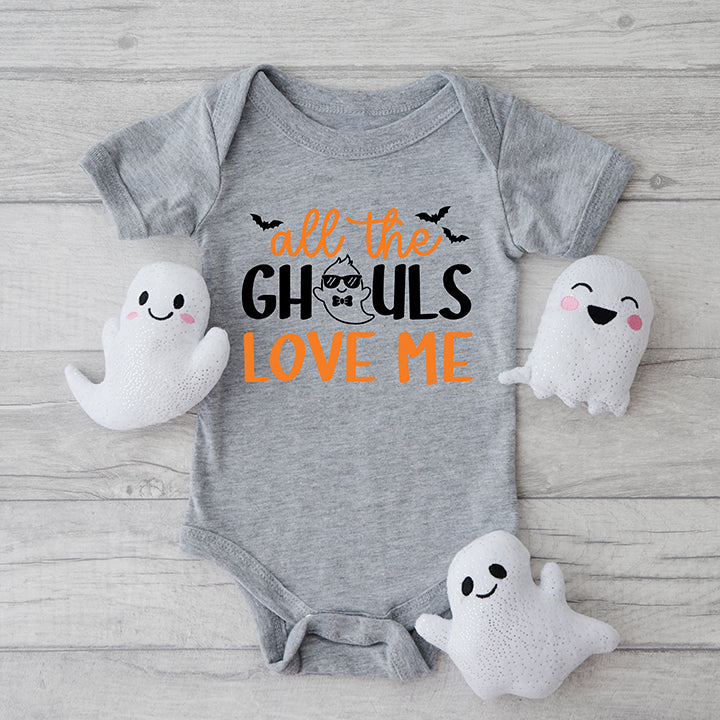 All The Ghouls Love Me Bats | Baby Graphic Short Sleeve Onesie