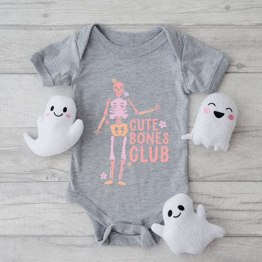 Cute Bones Club | Baby Graphic Short Sleeve Onesie