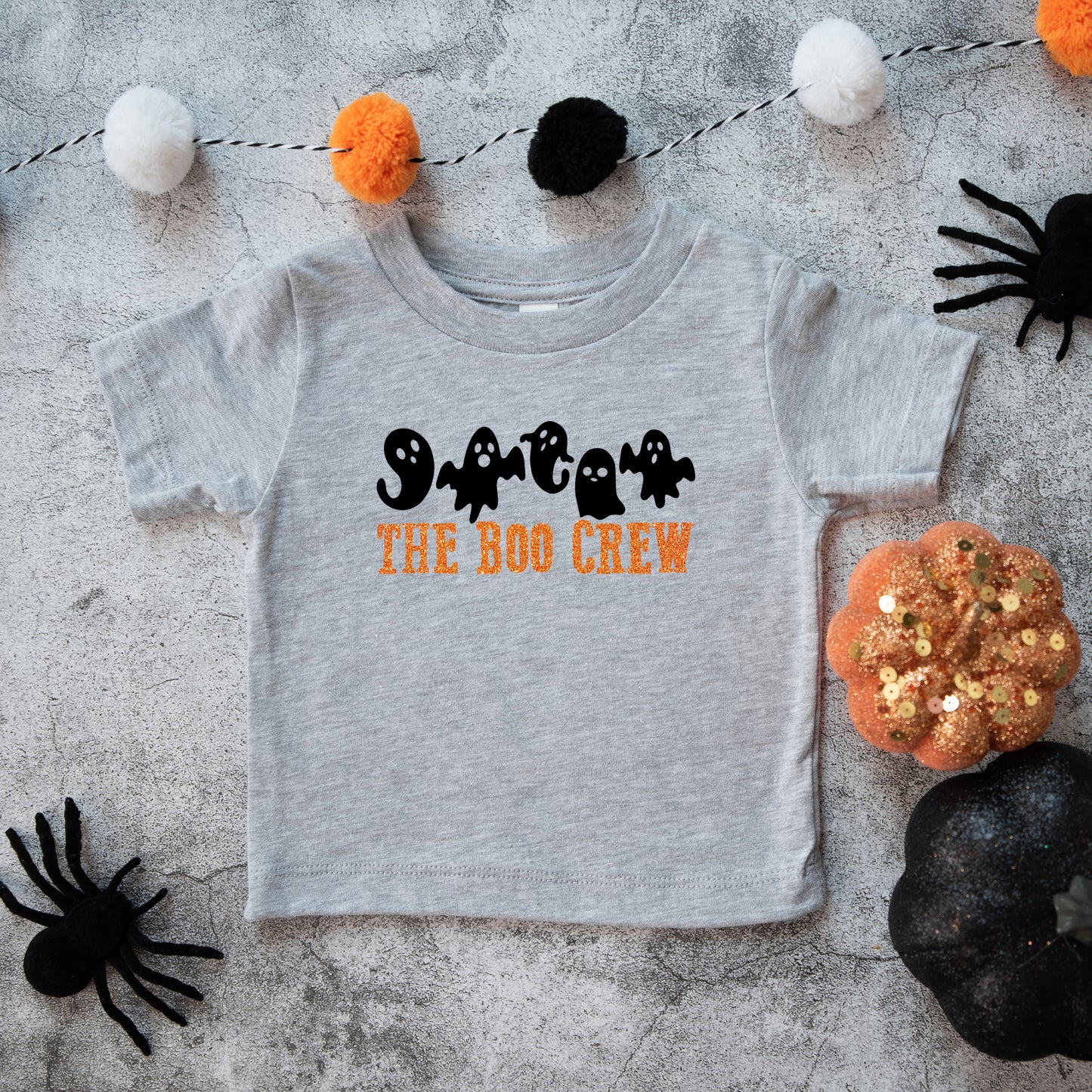 The Boo Crew Glitter | Toddler Graphic Short Sleeve Tee