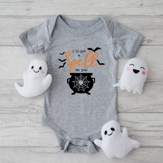 I'll Put A Spell On You Glitter | Baby Graphic Short Sleeve Onesie