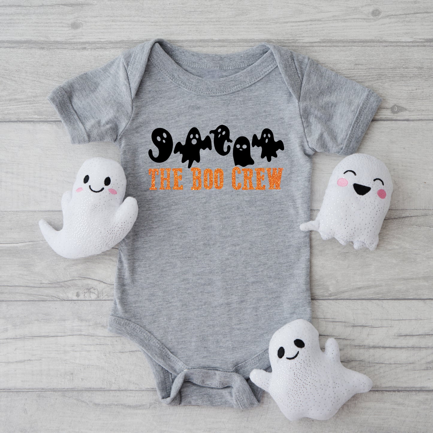 The Boo Crew Glitter | Baby Graphic Short Sleeve Onesie