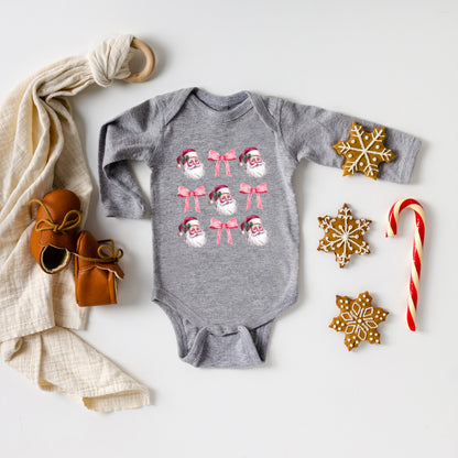 Coquette Santa Chart | Baby Graphic Long Sleeve Onesie