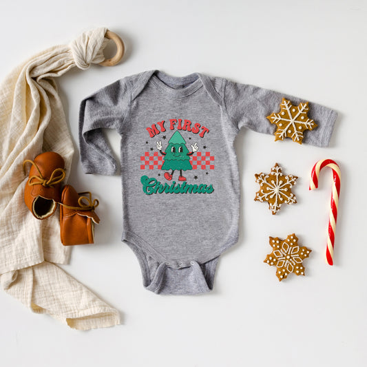 My First Christmas Tree | Baby Graphic Long Sleeve Onesie