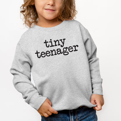 Tiny Teenager Typewriter | Toddler Graphic Sweatshirt