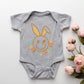 Happy Easter Smiley Lightning Bolt | Baby Graphic Short Sleeve Onesie