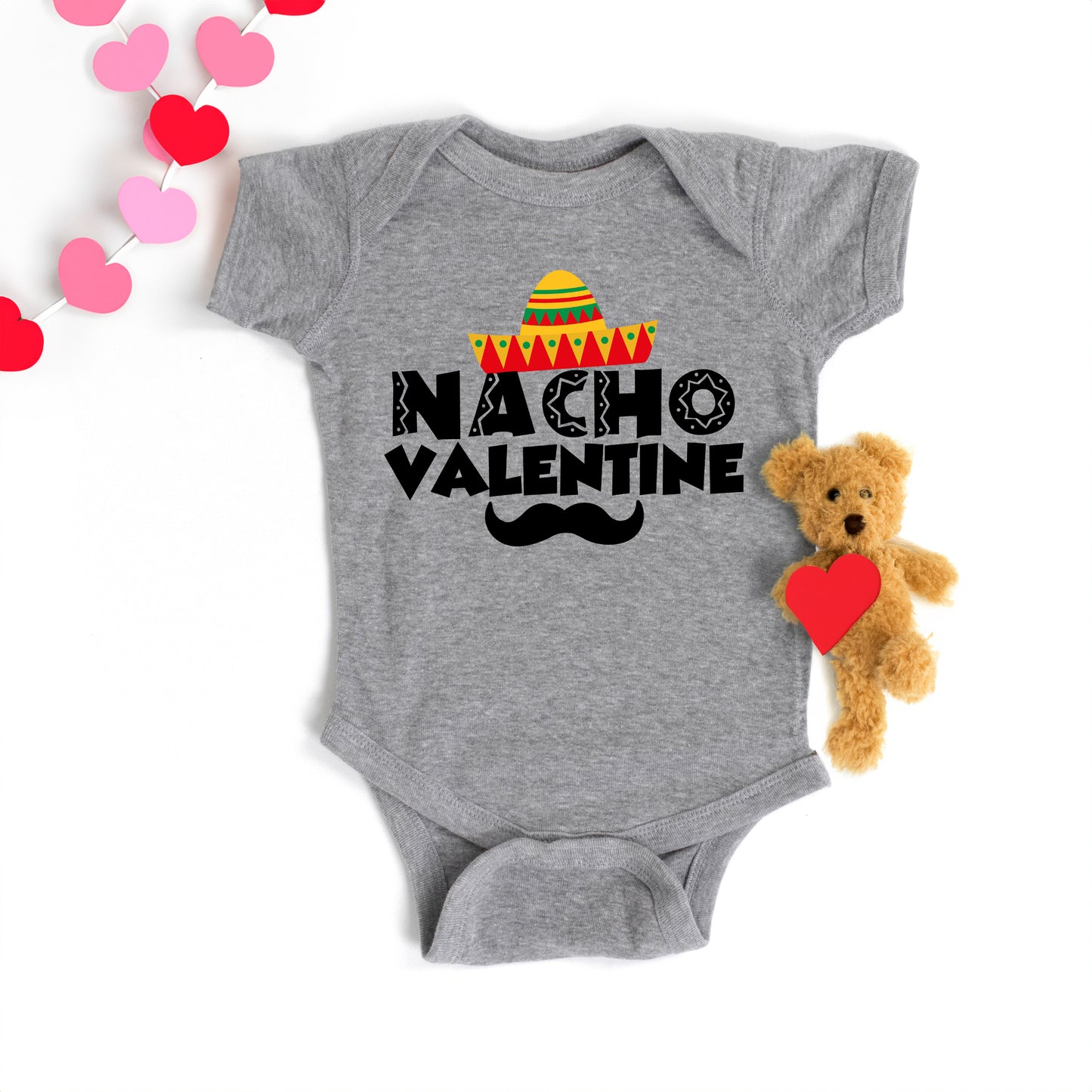 Nacho Valentine | Baby Graphic Short Sleeve Onesie