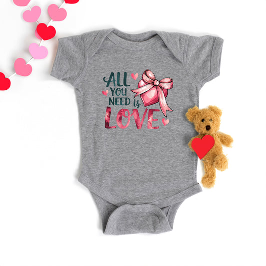 All You Need Is Love Coquette | Baby Graphic Short Sleeve Onesie