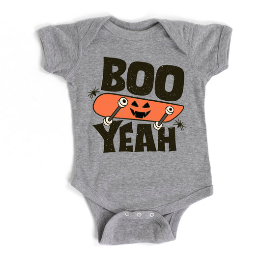 Boo Yeah Skateboard | Baby Graphic Short Sleeve Onesie