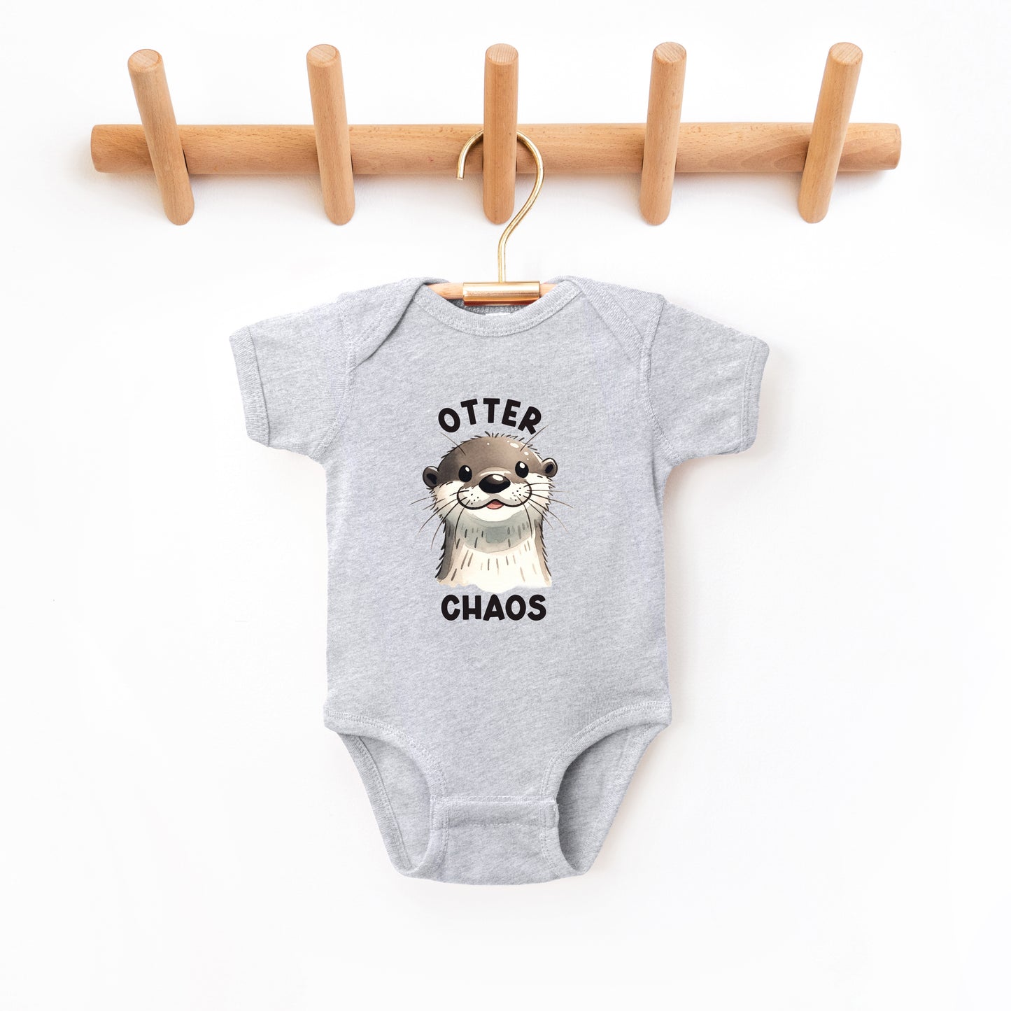 Otter Chaos | Baby Graphic Short Sleeve Onesie