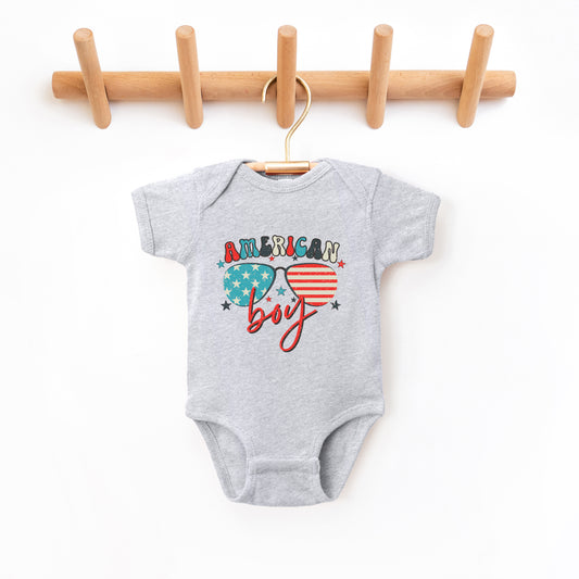 American Boy Sunglasses | Baby Graphic Short Sleeve Onesie