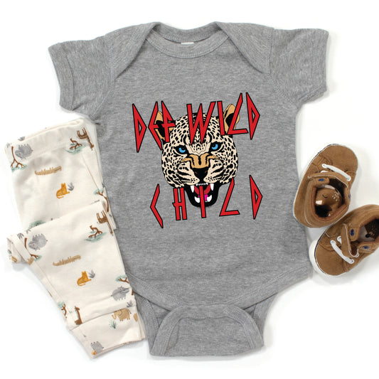 Def Wild Child | Baby Graphic Short Sleeve Onesie