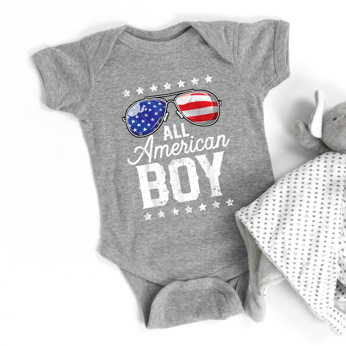 All American Boy | Baby Graphic Short Sleeve Onesie