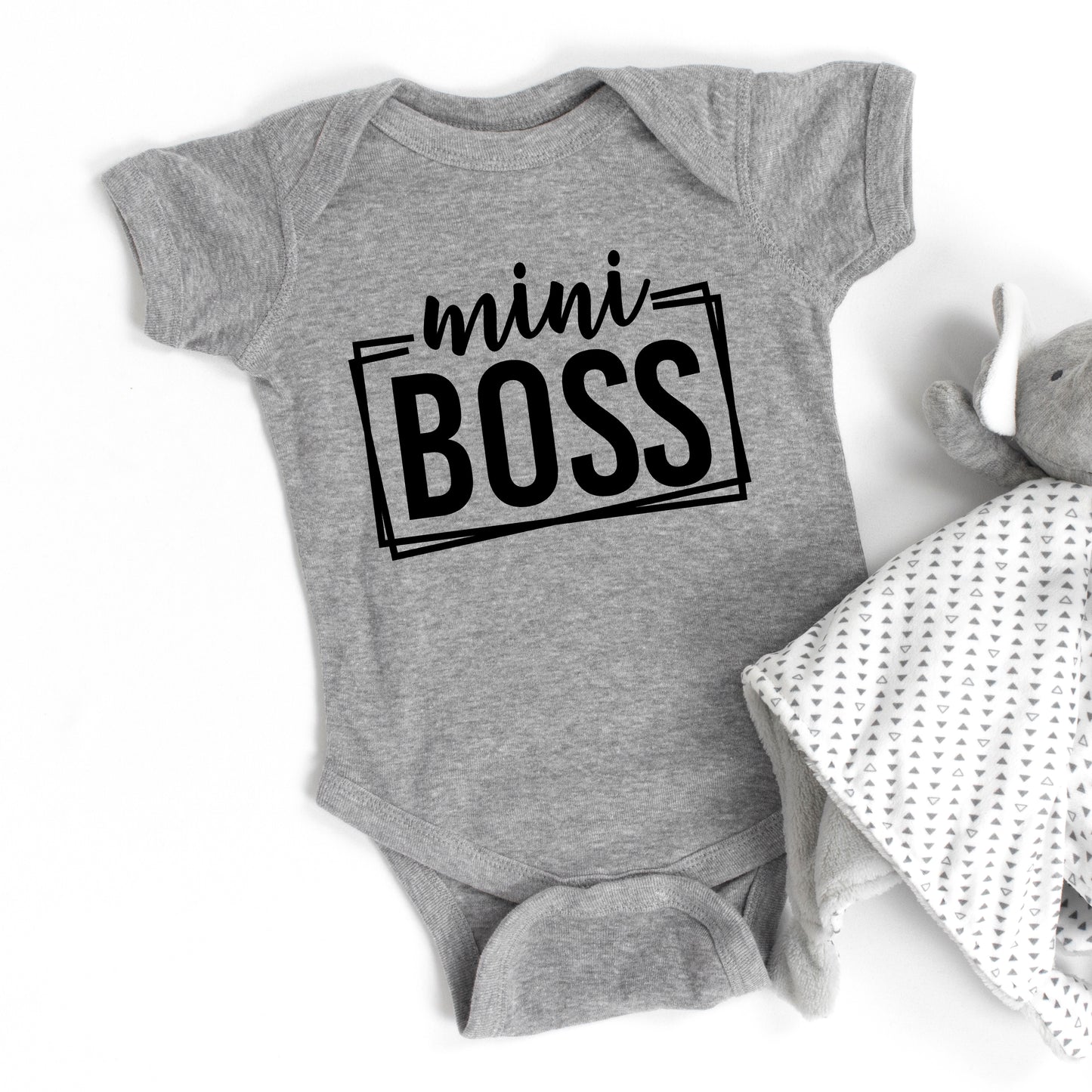 Mini Boss | Baby Graphic Short Sleeve Onesie