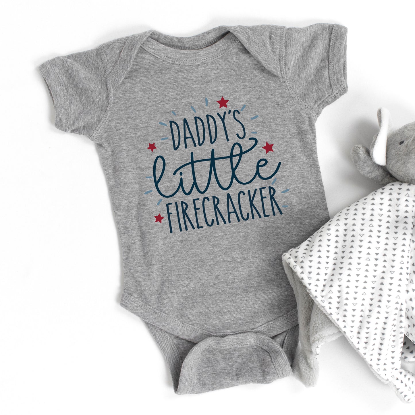 Daddy's Little Firecracker | Baby Graphic Short Sleeve Onesie