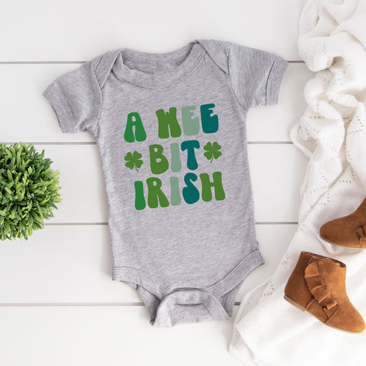 A Wee Bit Irish | Baby Graphic Short Sleeve Onesie