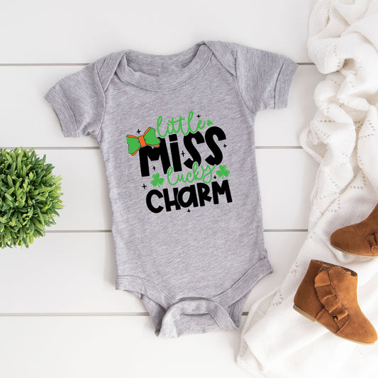 Little Miss Lucky Charm | Baby Graphic Short Sleeve Onesie