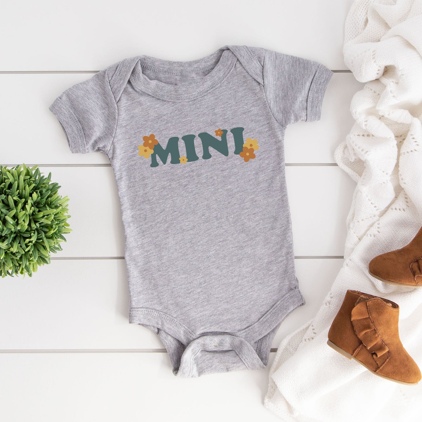 Boho Mini Flowers | Baby Graphic Short Sleeve Onesie