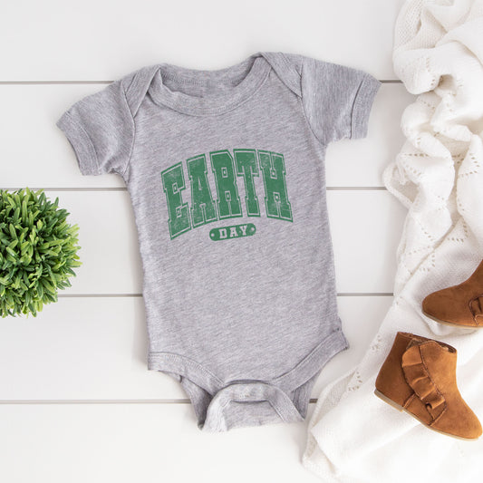 Earth Day Varsity | Baby Graphic Short Sleeve Onesie