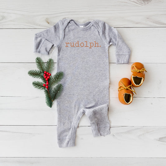 Rudolph Puff Print | Baby Graphic Romper