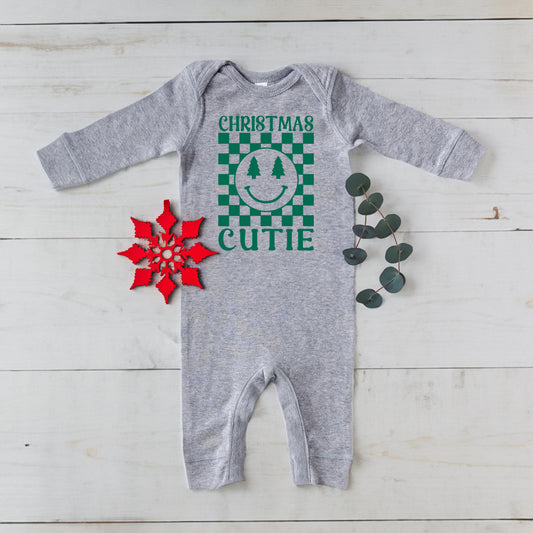 Christmas Cutie Checkered | Baby Graphic Romper