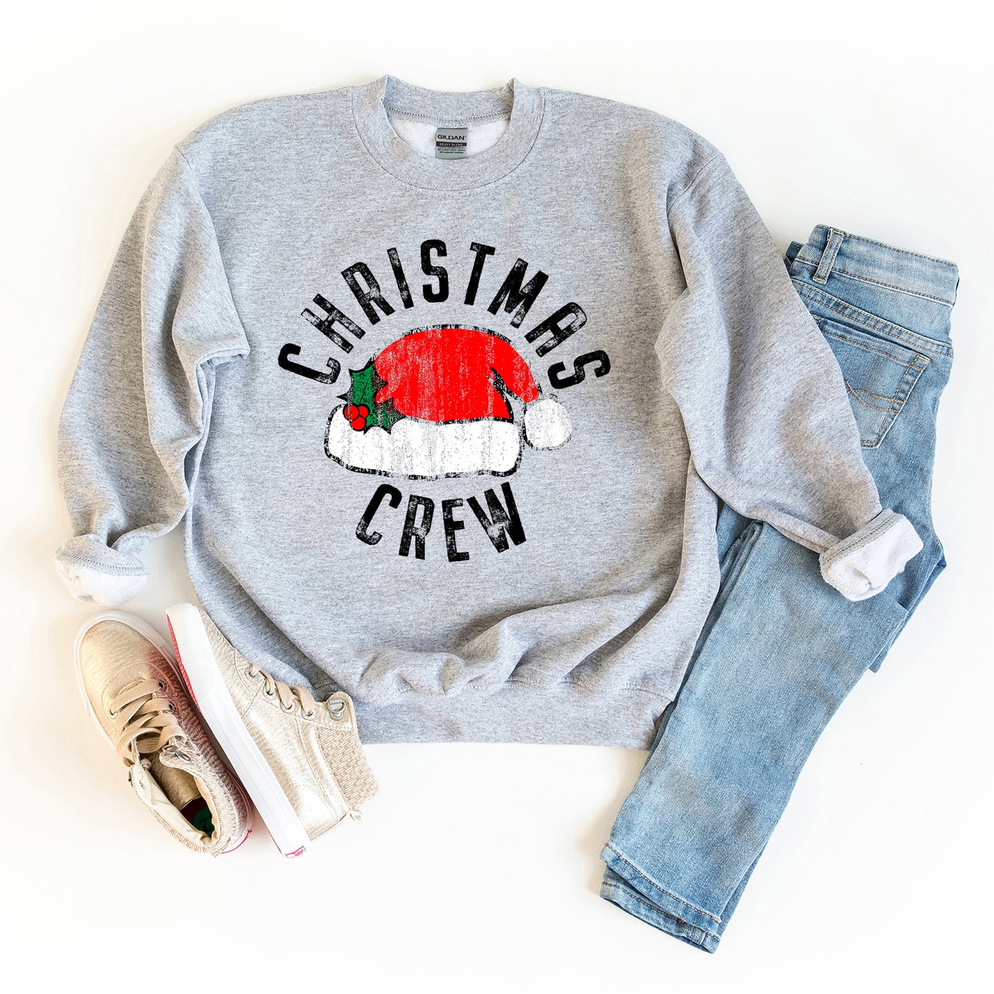 Christmas Crew Hat | Youth Graphic Sweatshirt