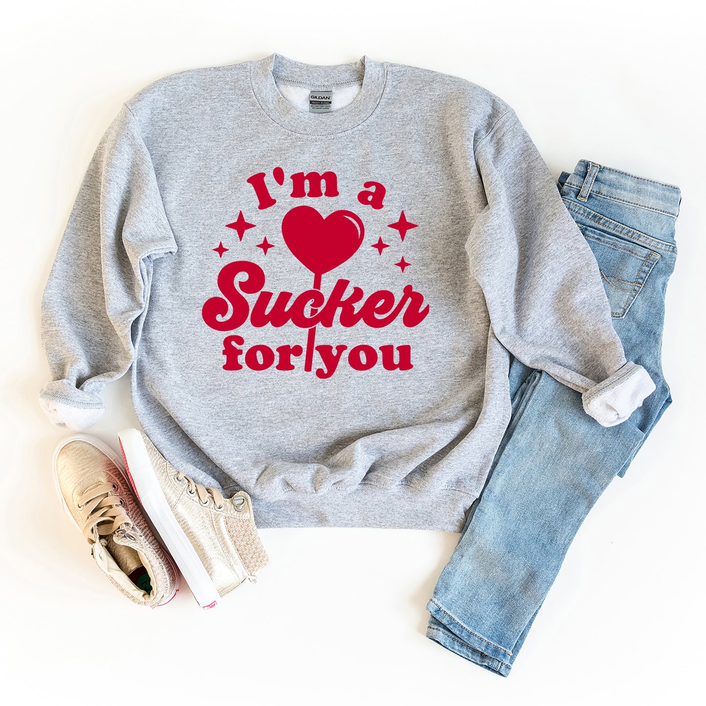 Sucker For You | Youth Graphic Sweatshirt
