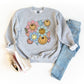 Flower Smiley Face | Youth Graphic Sweatshirt