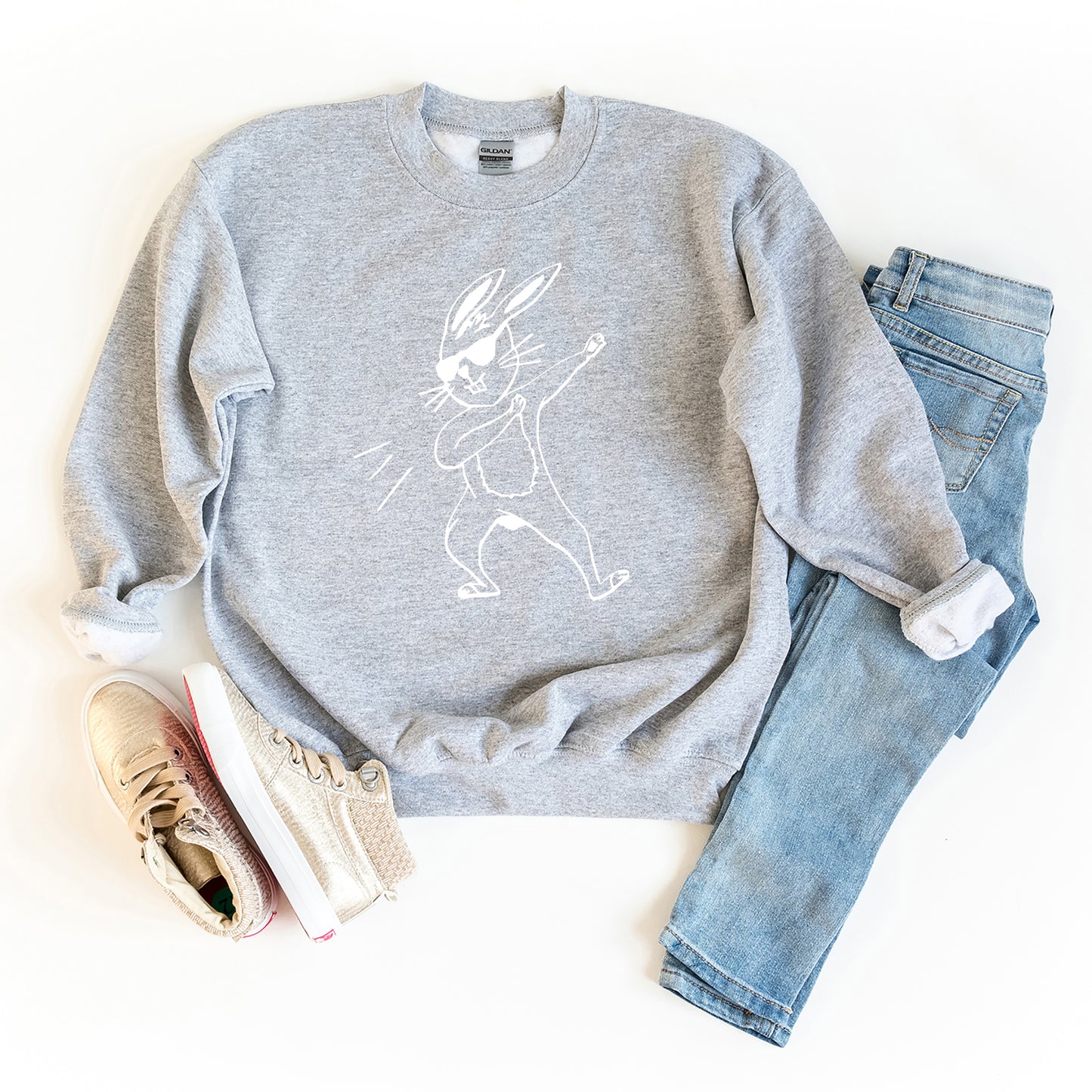 Dabbing Bunny | Youth Graphic Sweatshirt