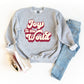Retro Joy To The World | Youth Graphic Sweatshirt