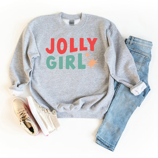 Jolly Girl Star | Youth Graphic Sweatshirt