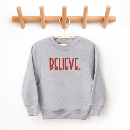 Believe Bold | Toddler Graphic Sweatshirt