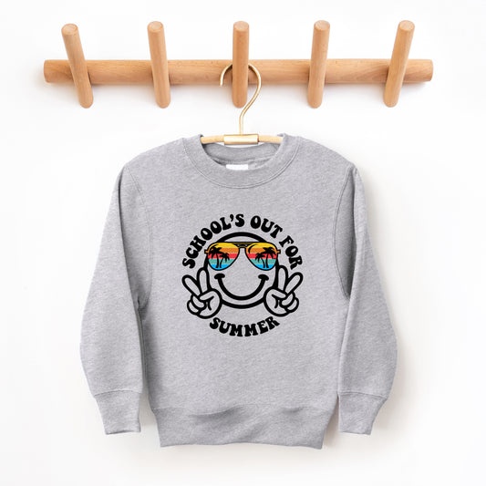 School's Out Smiley Face | Youth Graphic Sweatshirt