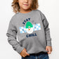 Stay Chill Checkered | Youth Graphic Sweatshirt