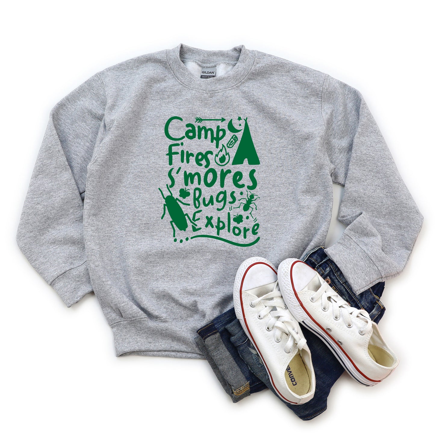 Camp Fire S'mores | Youth Graphic Sweatshirt