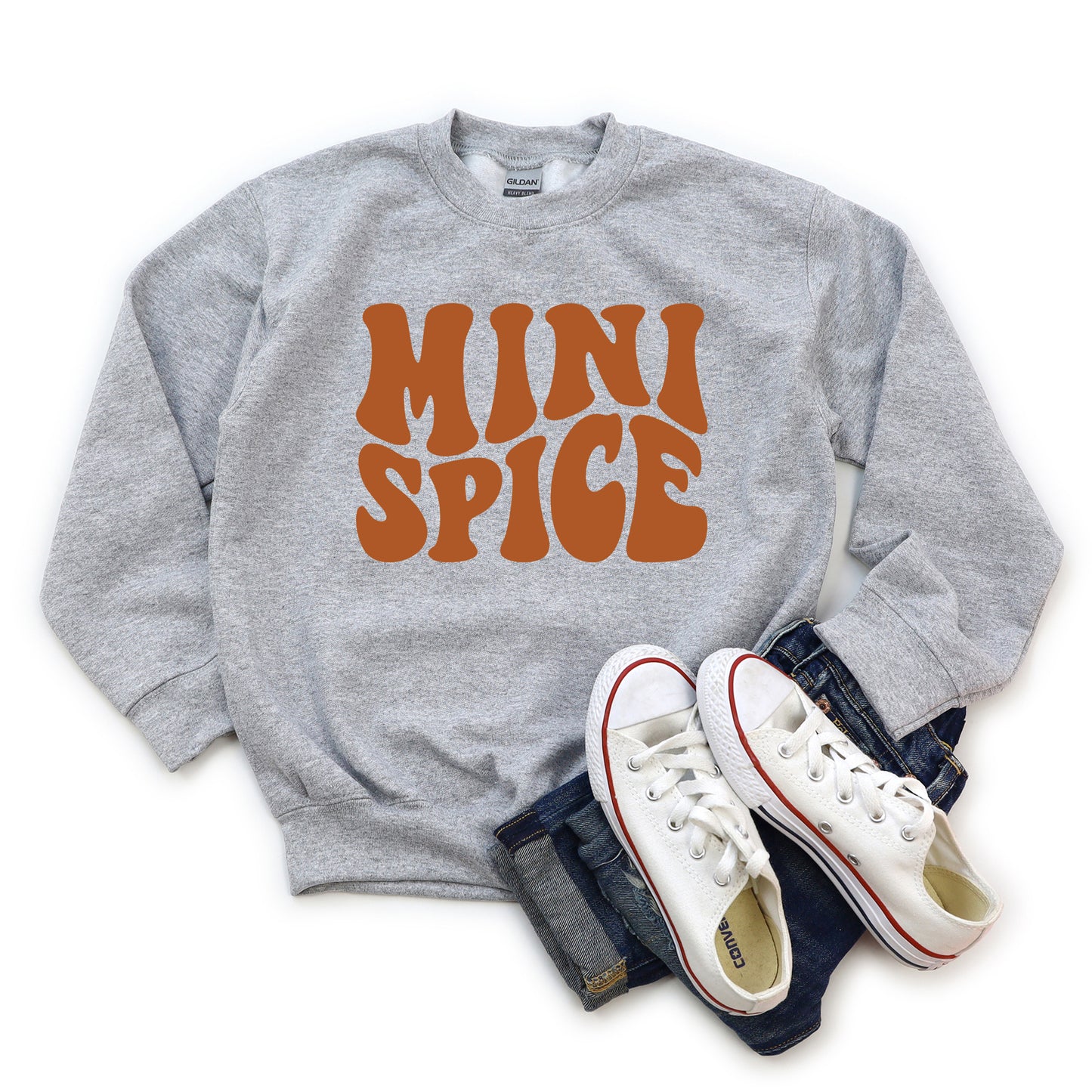 Mini Spice Wavy | Youth Graphic Sweatshirt