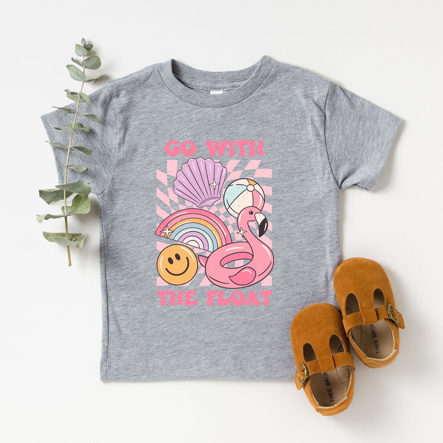 Go With The Float Pink | Toddler Graphic Short Sleeve Tee