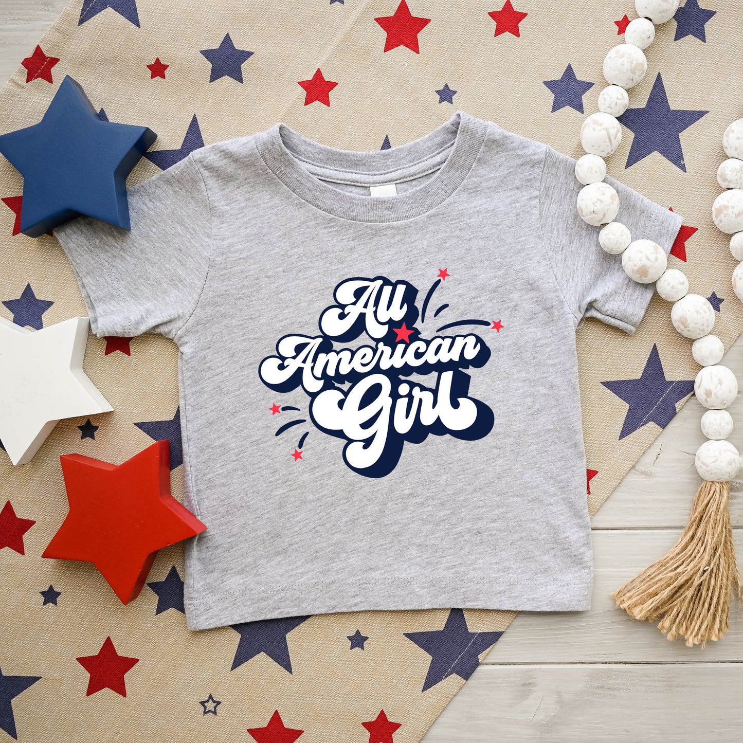 All American Girl | Toddler Graphic Short Sleeve Tee