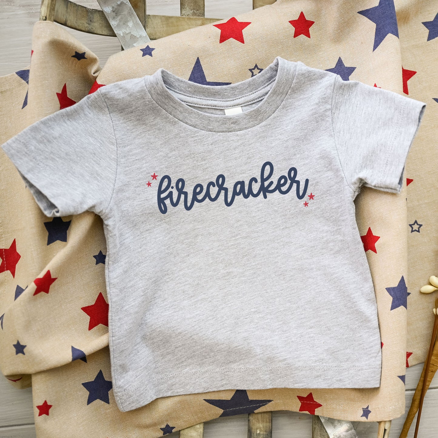 Firecracker Stars | Toddler Graphic Short Sleeve Tee