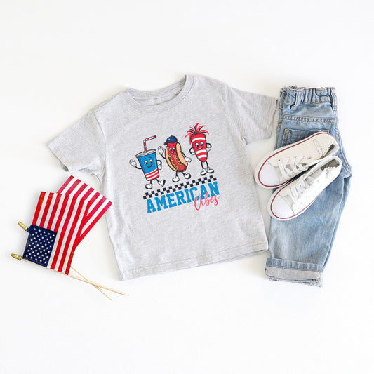 American Vibes Hot Dog | Toddler Graphic Short Sleeve Tee