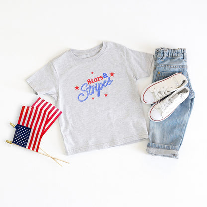 Western Stars And Stripes | Toddler Graphic Short Sleeve Tee